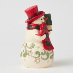 Youe Mean Snow Much to Me Snowman with Red Hat Heartwood Creek by Jim Shore