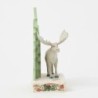 Frozen Forest White Woodland Moose with Layered Trees Heartwood Creek