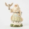Santa's Woodland Messenger White Woodland Santa with Owl Heartwood Creek