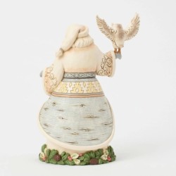 Santa's Woodland Messenger White Woodland Santa with Owl Heartwood Creek
