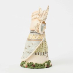 Santa's Woodland Messenger White Woodland Santa with Owl Heartwood Creek