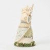 Santa's Woodland Messenger White Woodland Santa with Owl Heartwood Creek