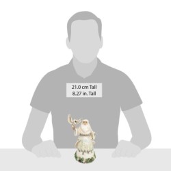 Santa's Woodland Messenger White Woodland Santa with Owl Heartwood Creek