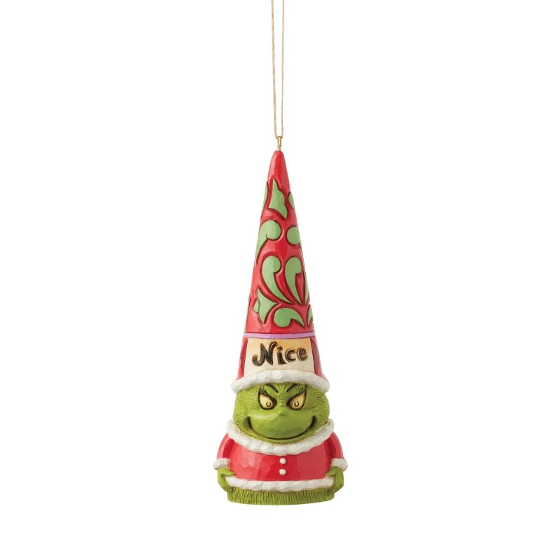 Grinch Naught Nice Gnome Hanging Ornament The Grinch by Jim Shore