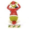 Max Holding a Mirror for the Grinch Figurine