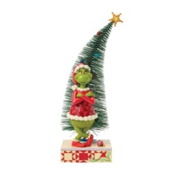The Grinch with Arms Crossed and a Sisal Tree Figurine
