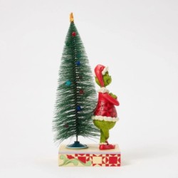 The Grinch with Arms Crossed and a Sisal Tree Figurine