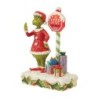 The Grinch with Flashing Stop Sign Figurine