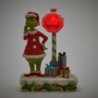 The Grinch with Flashing Stop Sign Figurine
