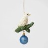 Blue and Gold Dove Hanging Ornament