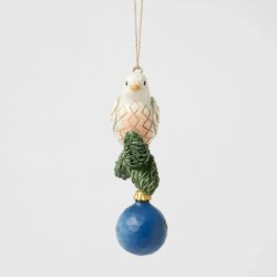 Blue and Gold Dove Hanging Ornament