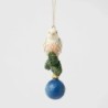Blue and Gold Dove Hanging Ornament