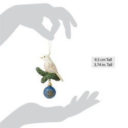 Blue and Gold Dove Hanging Ornament