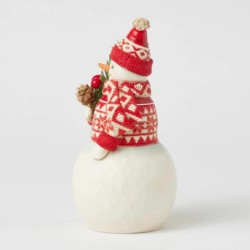 An Evergreen Twist Snowman with Branch