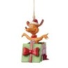 Max in a Present Hanging Ornament The Grinch by Jim Shore