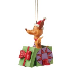 Max in a Present Hanging Ornament The Grinch by Jim Shore
