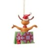 Max in a Present Hanging Ornament The Grinch by Jim Shore