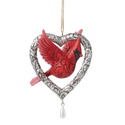 Forever in My Heart Caring Cardinal Hanging Ornament