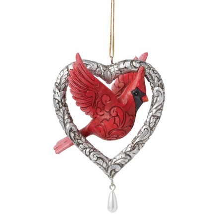 Forever in My Heart Caring Cardinal Hanging Ornament