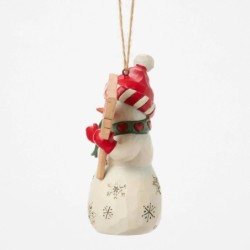 Snowman with Peace Joy Sign Hanging Ornament