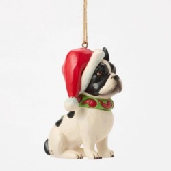 Christmas French Bulldog Hanging Ornament Heartwood Creek by Jim Shore