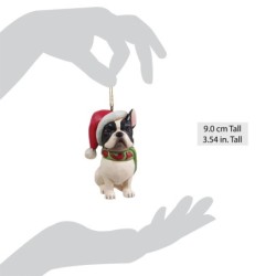 Christmas French Bulldog Hanging Ornament Heartwood Creek by Jim Shore