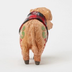 Moo-ti-ful Christmas Highland Calf Pint Figurine Heartwood Creek