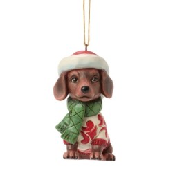 Christmas Dachshund Hanging Ornament Heartwood Creek by Jim Shore