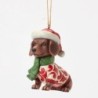 Christmas Dachshund Hanging Ornament Heartwood Creek by Jim Shore