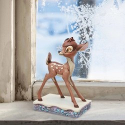 Frosted Fawn Bambi Christmas Personality Pose Figurine Disney Traditions