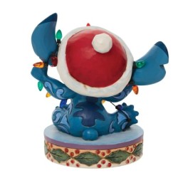 Stitch Wrapped in Lights Figurine Disney Traditons by Jim Shore