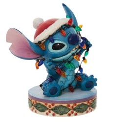 Stitch Wrapped in Lights Figurine Disney Traditons by Jim Shore