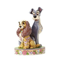 Opposites Attract Lady and The Tramp 60th Anniversary Figurine Disney Traditions