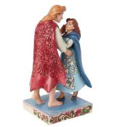 The Beauty of Love Belle and Prince Love Figurine Disney Traditions