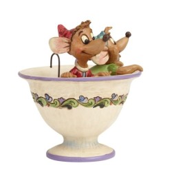 Tea For Two Cinderella Jaq & Gus Figurine Disney Traditions
