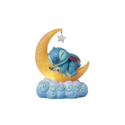 Sweet Dreams Stitch Scrump on Light-up Moon Figurine Disney Traditions byJim Shore