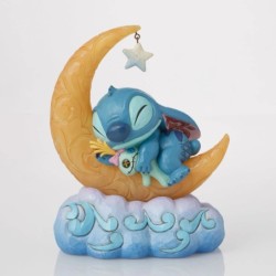 Sweet Dreams Stitch Scrump on Light-up Moon Figurine Disney Traditions byJim Shore