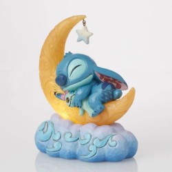 Sweet Dreams Stitch Scrump on Light-up Moon Figurine Disney Traditions byJim Shore
