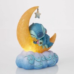 Sweet Dreams Stitch Scrump on Light-up Moon Figurine Disney Traditions byJim Shore