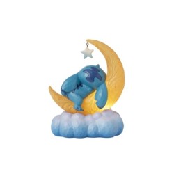 Sweet Dreams Stitch Scrump on Light-up Moon Figurine Disney Traditions byJim Shore