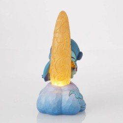 Sweet Dreams Stitch Scrump on Light-up Moon Figurine Disney Traditions byJim Shore