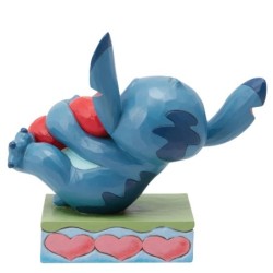 Heart Struck Stitch Hugging a Heart Figurine Disney Traditions by Jim Shore