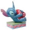 Heart Struck Stitch Hugging a Heart Figurine Disney Traditions by Jim Shore