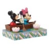 Row-mance is in the Air Mickey Minnie in a Rowboat Light-up Figurine Disney Traditions by Jim Shore