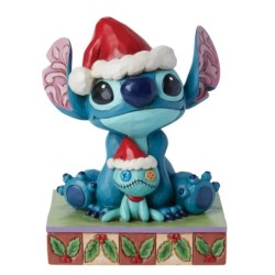 Christmas Buddies Santa Stitch with Scrump Figurine Disney Traditions by JimShore