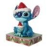 Christmas Buddies Santa Stitch with Scrump Figurine Disney Traditions by JimShore