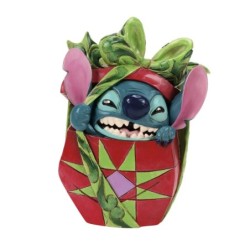 Holiday Mischief Stitch Tearing Christmas Present Disney Traditions by Jim Shore