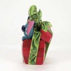 Holiday Mischief Stitch Tearing Christmas Present Disney Traditions by Jim Shore