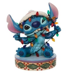 Stitch Wrapped in Lights Figurine Disney Traditons by Jim Shore