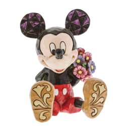 Mickey Mouse with Flowers Mini Figurine Disney Traditions by Jim Shore